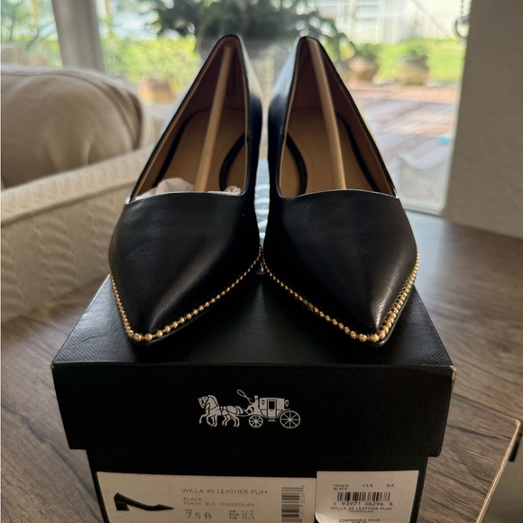 Coach Willa 45 Leather Pumps - Picture 2 of 6